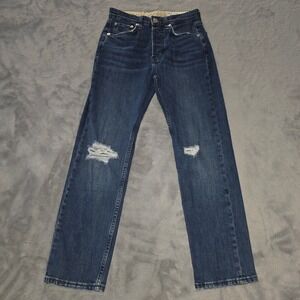 Rag & Bone Maya High-Rise Ankle Slim Distressed Jeans Emory 24
